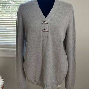 Charter club V-neck knit sweater size- L
